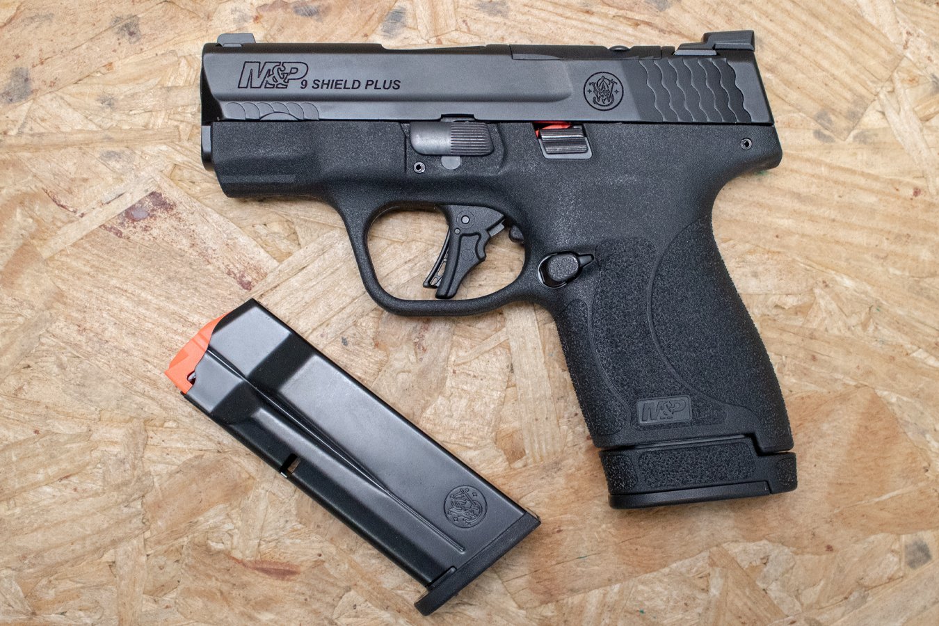 SMITH AND WESSON M&P9 Shield Plus 9mm Police Trade-In Pistol, Optics-Ready, Two Magazines